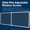 Ritescreen 20 in. W x 28 in H Adjustable Window Screen, FG, Charcoal Fiberglass Mesh, Bronze FG-SLDR2PK28X20 - alternate 2